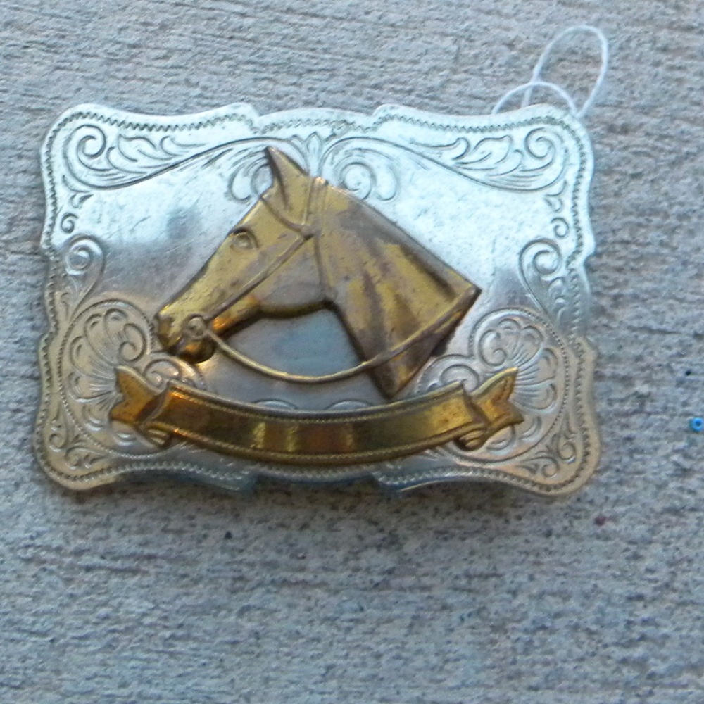 Chambers Western Belt Buckle Horse Head